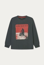 Hackett T-shirt kaki motorbike