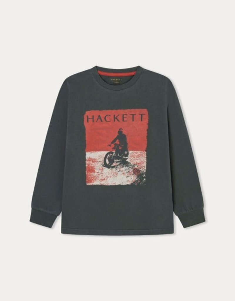 Hackett T-shirt kaki motorbike