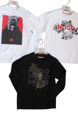 Hugo wit t-shirt met print van zebra