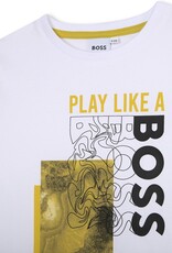 Boss wit t-shirt lange mouw play like