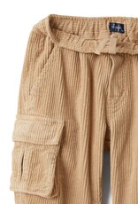 Il Gufo zand kleurige broek met opzetzakken