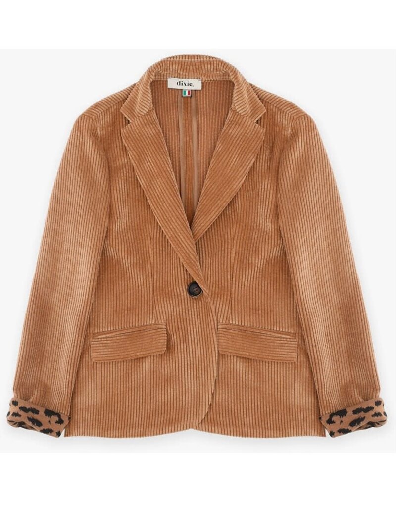 Dixie blazer bruin rib