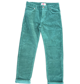 broek fijne rib groen schoolgreen