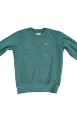basic sweater Tom ronde hals groen schoolgreen