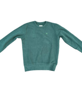 basic sweater Tom ronde hals groen schoolgreen