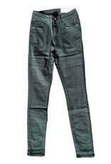 groene hoge taille stretch broek