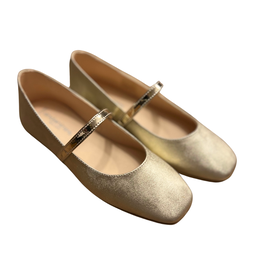 Andanines ballerina bandje velcro goud