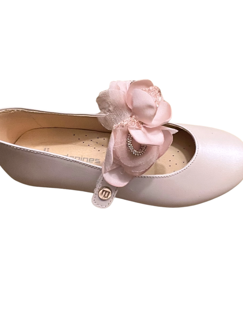 Andanines ballerina roze bloem afneembaar