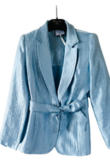 Diamante Blu lichtblauwe glans blazer