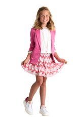 RTB fuchsia blazer met revers