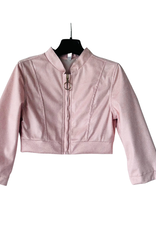 RTB gevoerde blazer in roze daim touch