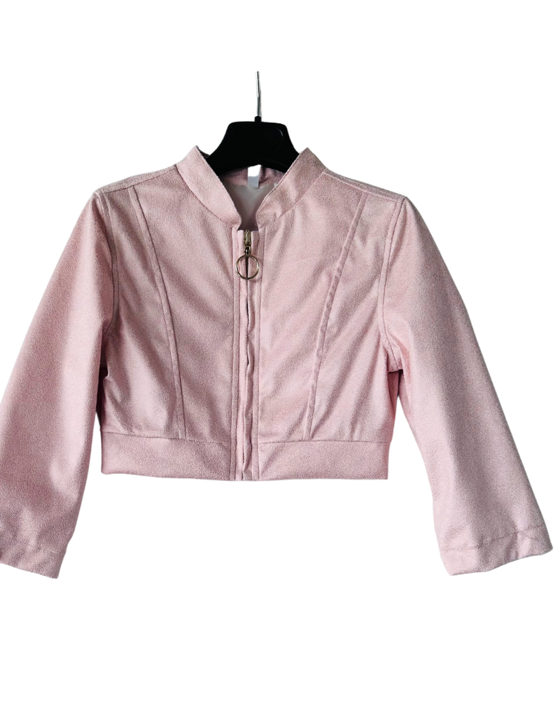 RTB gevoerde blazer in roze daim touch