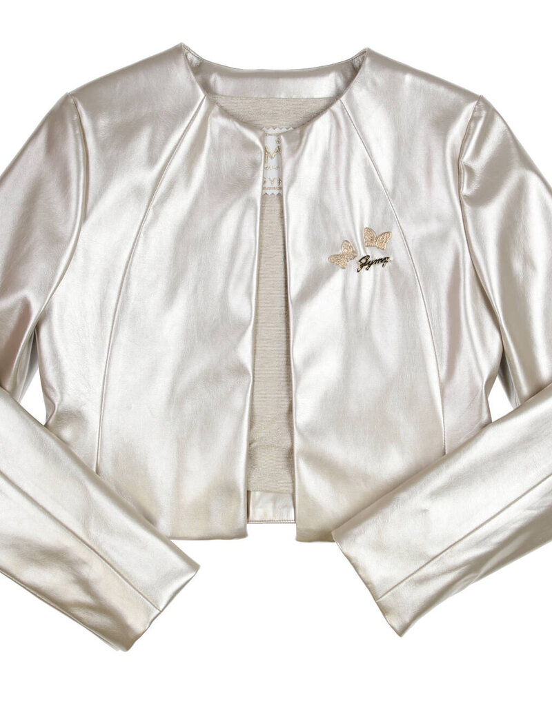 Gymp bomber blazer goud Skye