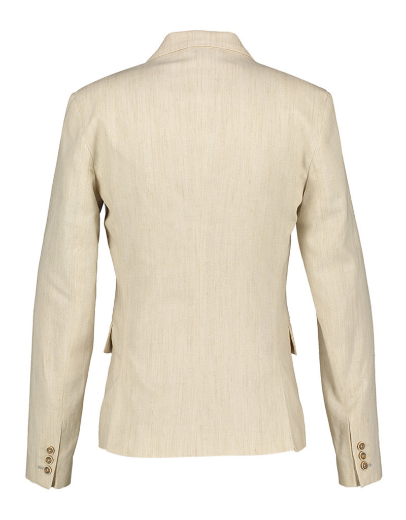 Dlux blazer beige linnen Bent