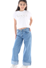 Kocca jeansbroek wijdere pijp Garkgor