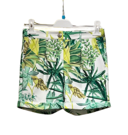 Emie short dessin groen geel wit