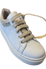 Rtb/Hoops sneaker wit met goud glitter accent