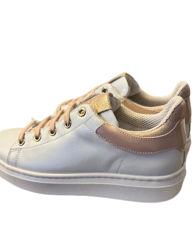 Rtb/Hoops sneakers parelmoer met nude accent