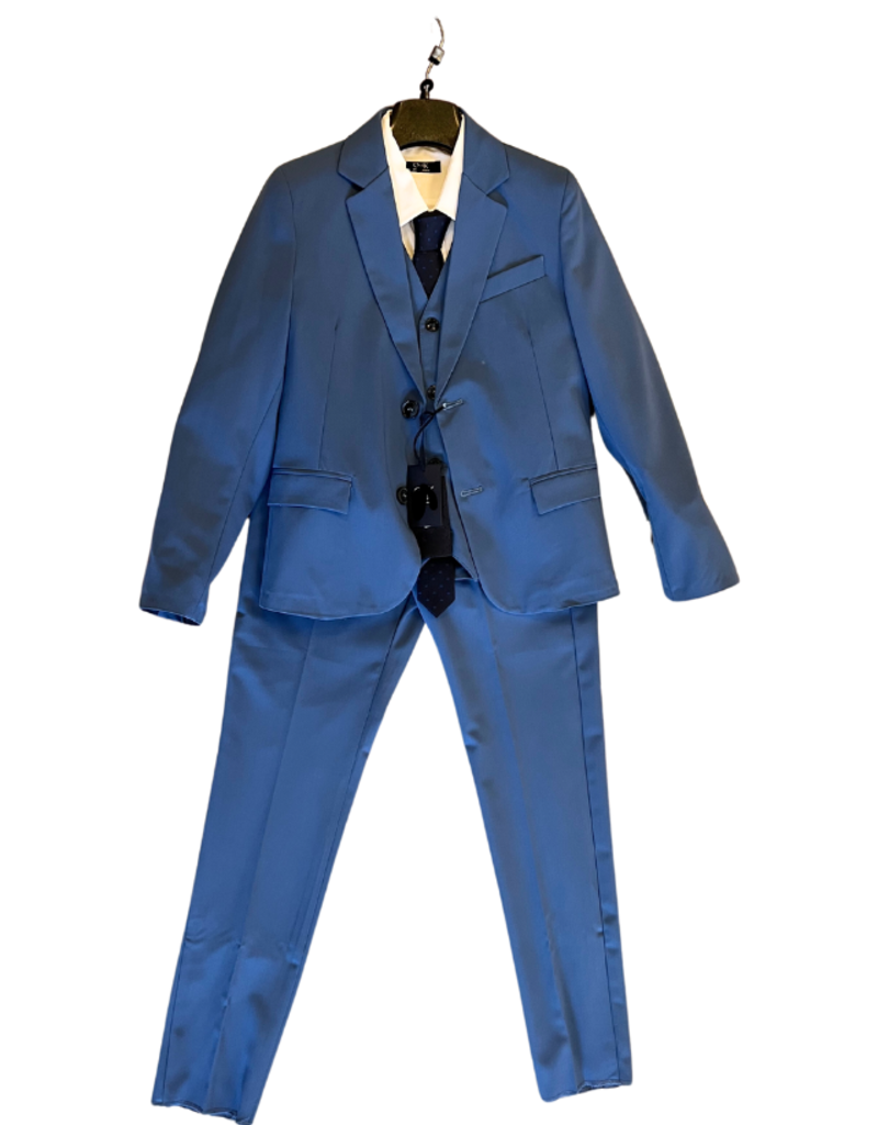 Emie cobaltblauw kostuum met ondervest