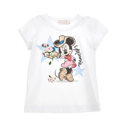 Monnalisa jersey t-shirt met dessin van Minnie