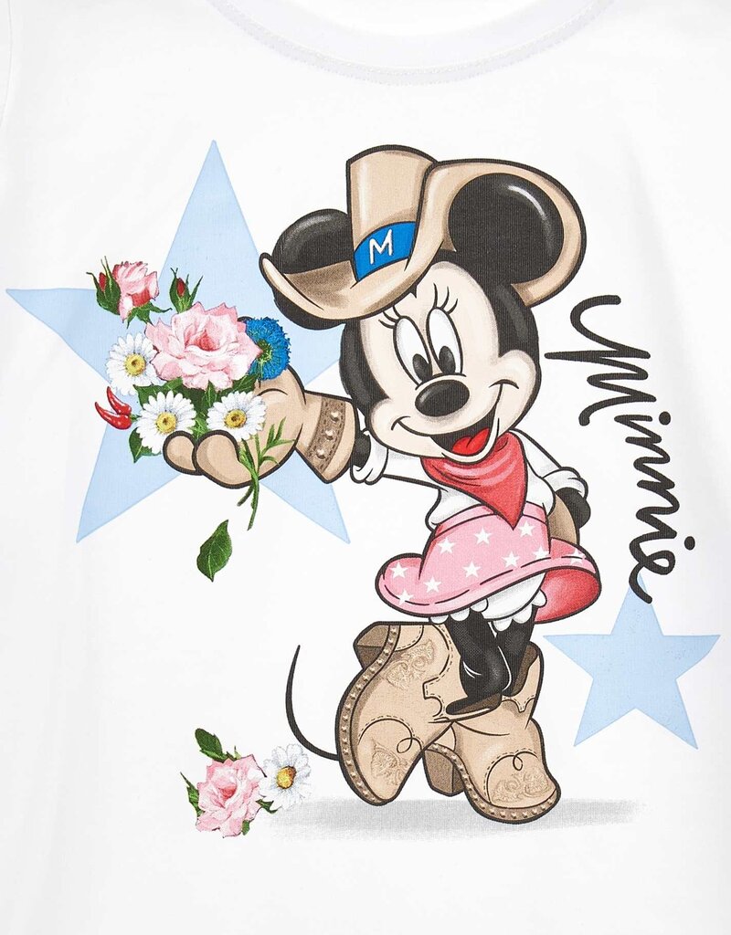 Monnalisa jersey t-shirt met dessin van Minnie