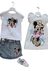 Monnalisa jersey t-shirt met dessin van Minnie