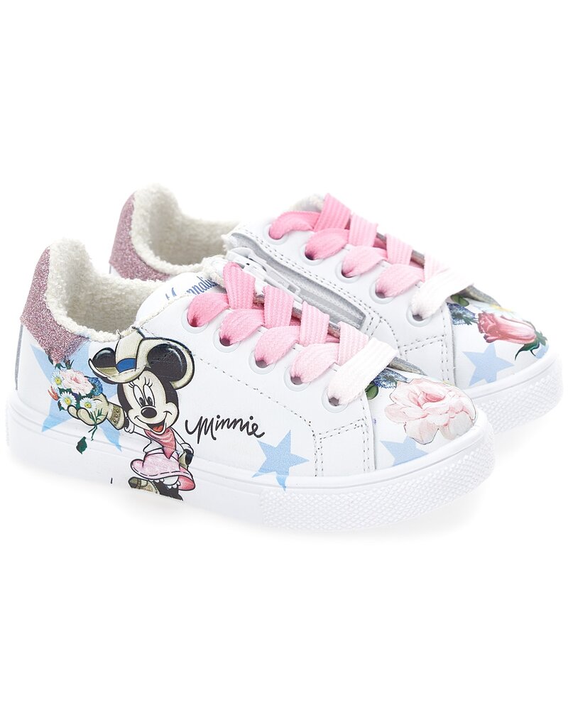 Monnalisa leren sneakers met print