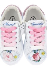 Monnalisa leren sneakers met print