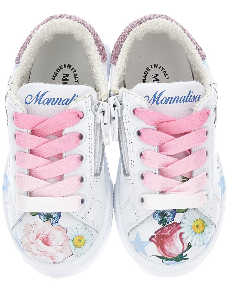 Monnalisa leren sneakers met print