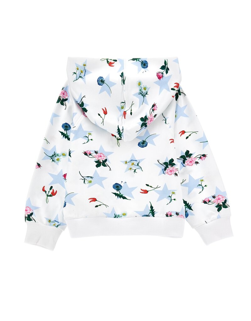Monnalisa hoodie met bianca en bloemen