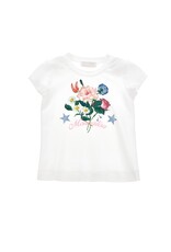 Monnalisa T-shirt met bloemen boeket
