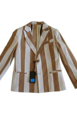 Emie blazer streep blauw bruin