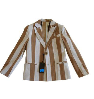 Emie blazer streep blauw bruin