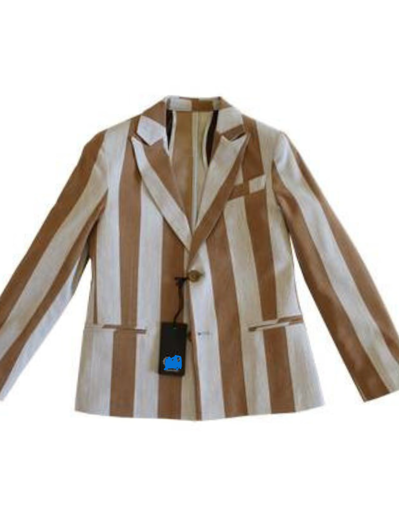 Emie blazer streep blauw bruin