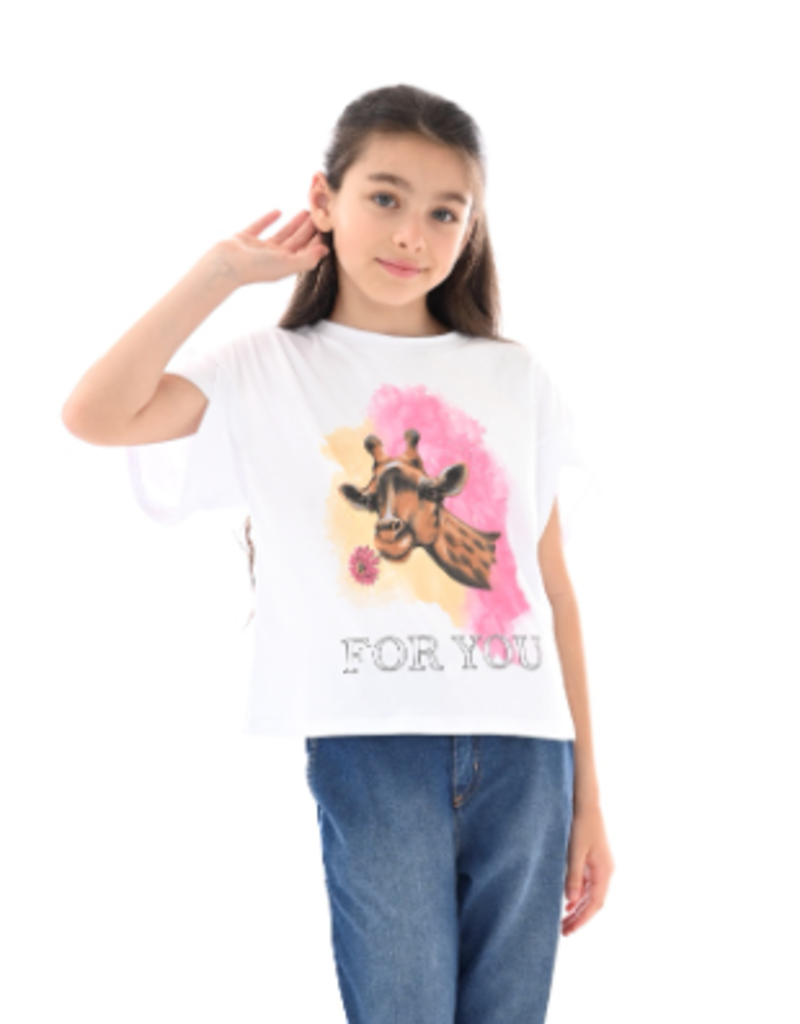 Kocca T-shirt wit print giraffe Boctice