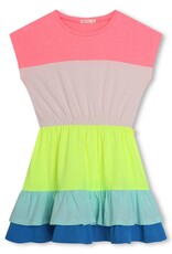 Billieblush Jurk multicolor blauw geel roze