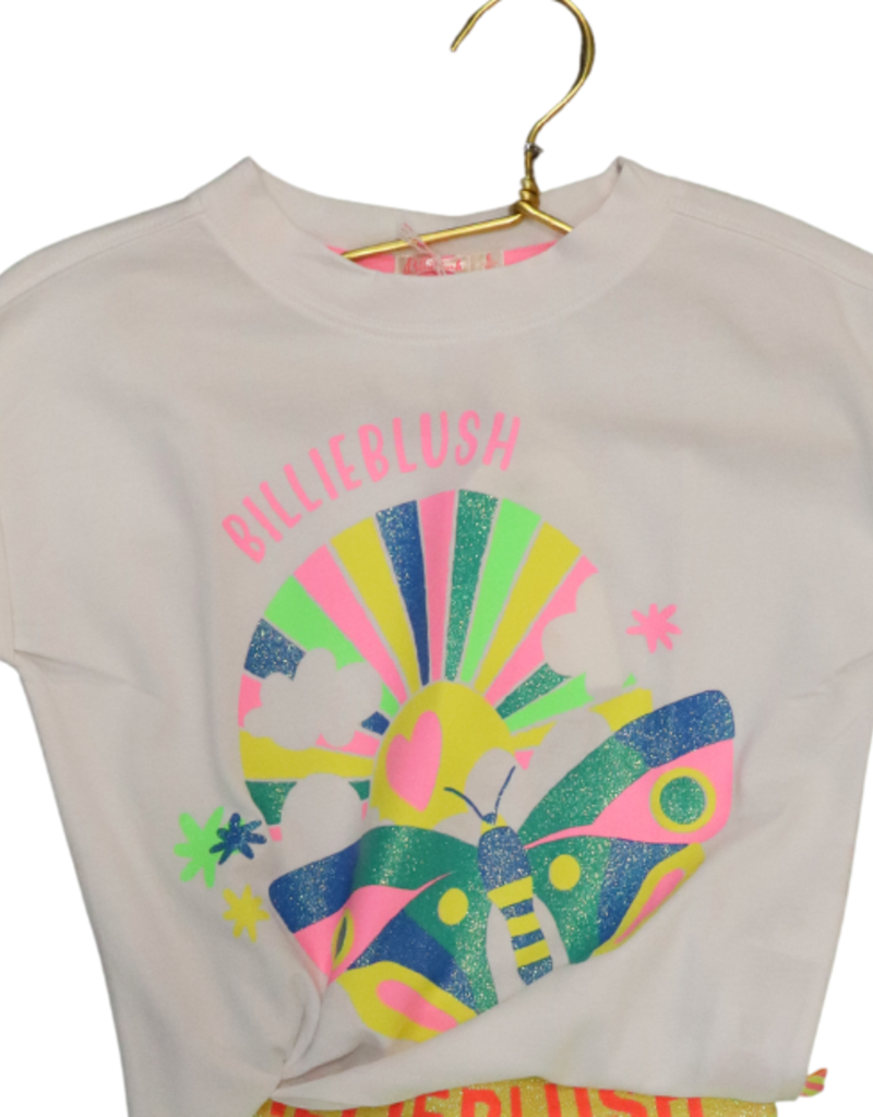 Billieblush T-shirt wit vlinder