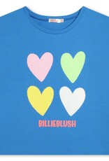 Billieblush T-shirt cobaltblauw harten