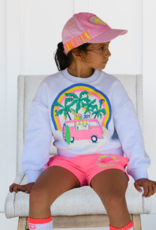 Billieblush sweater wit minibusje roze