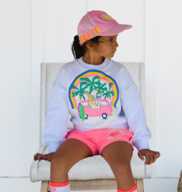 Billieblush sweater wit minibusje roze