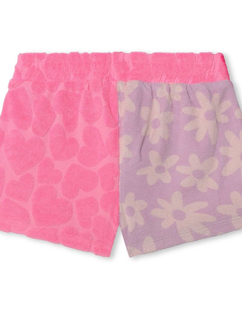 Billieblush short badstof geel roze paars