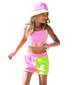 Billieblush short badstof geel roze paars