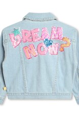 Billieblush jeansvest blazer glitter icecream