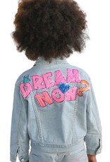 Billieblush jeansvest blazer glitter icecream