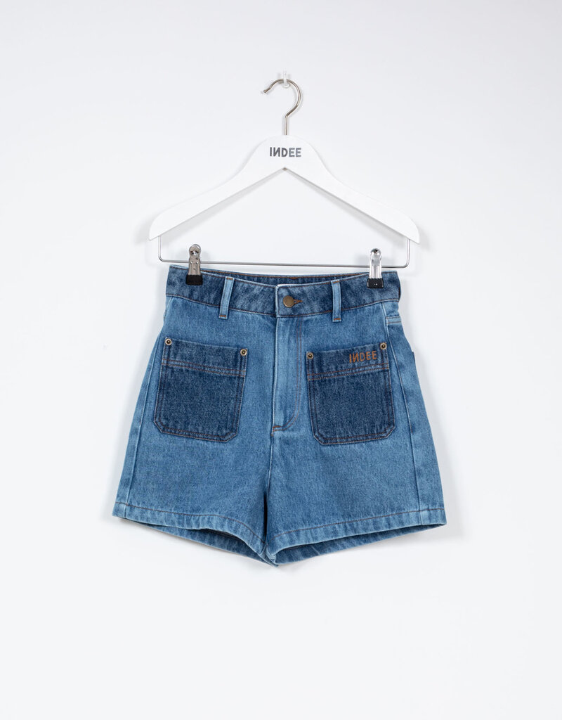 Indee Jeans short Poster applied pockets