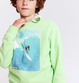 AO76 sweater lime groen waves Tom