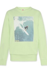 AO76 sweater lime groen waves Tom