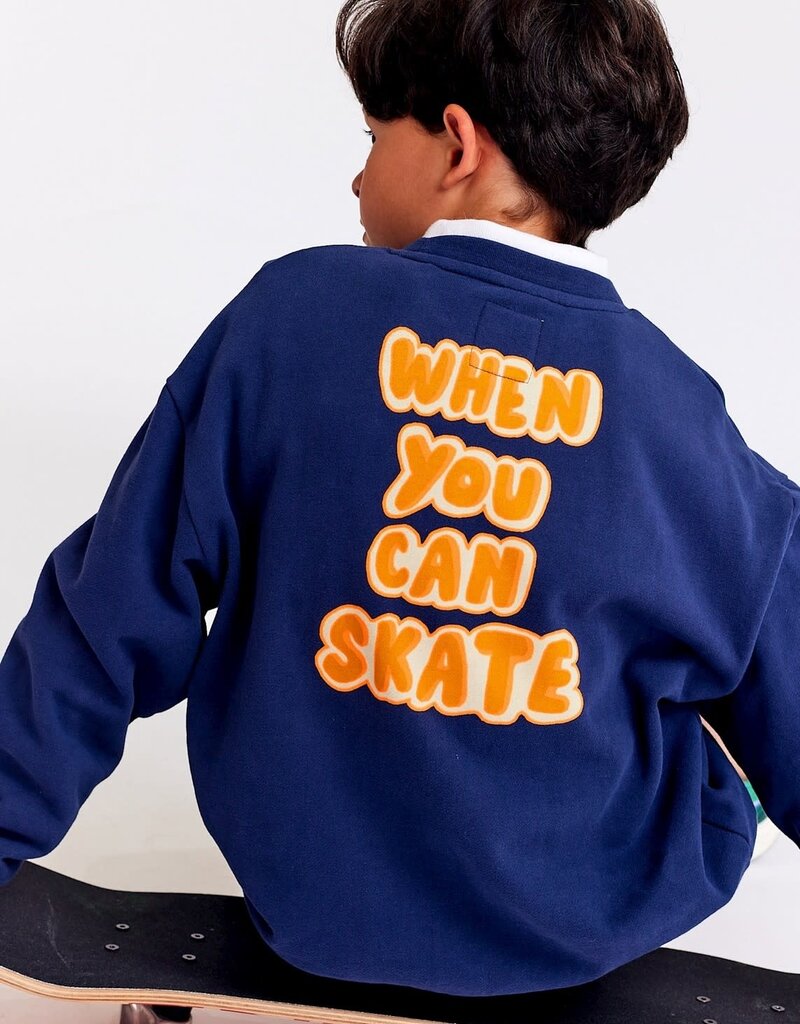 AO76 sweater blauw skate oscar