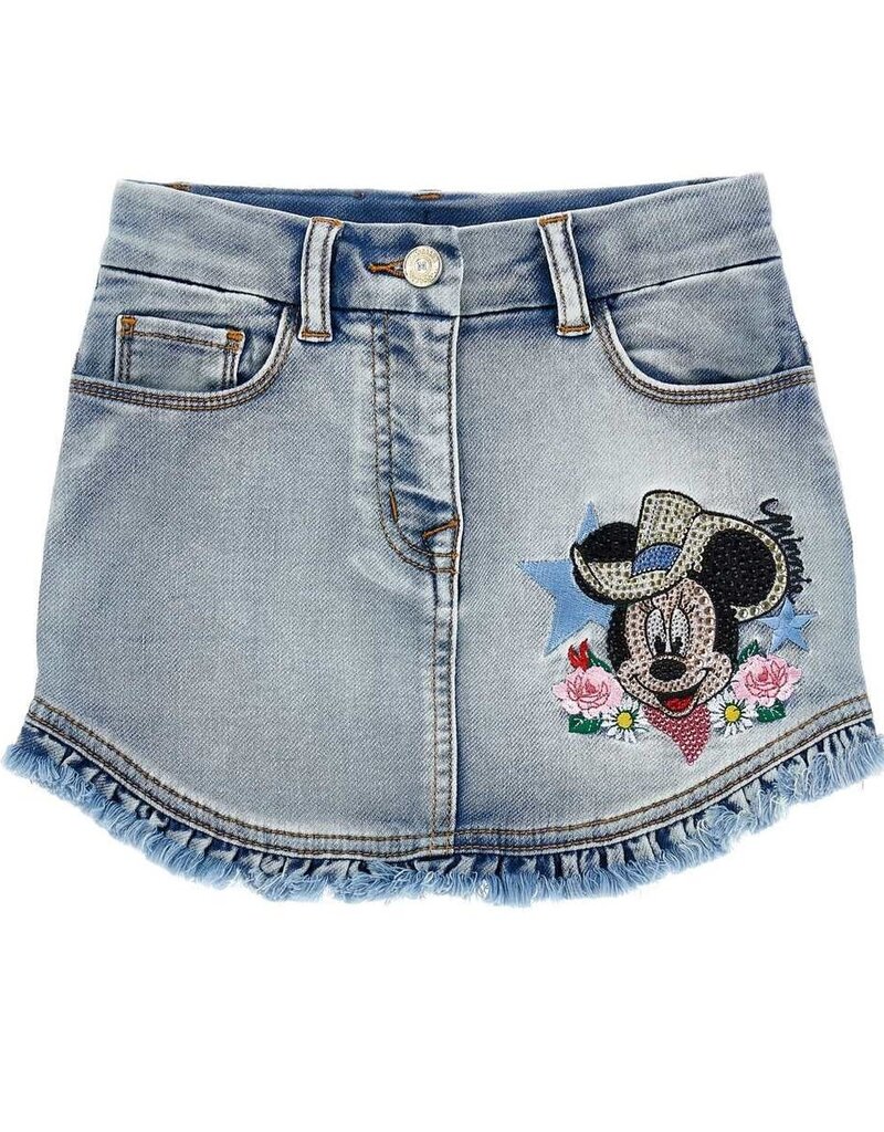 Monnalisa jeans short met Minnie