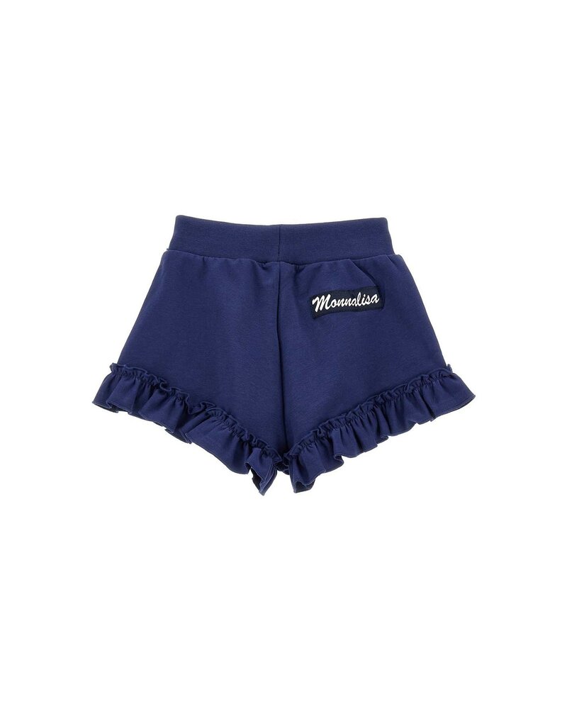 Monnalisa blauw short met ruches